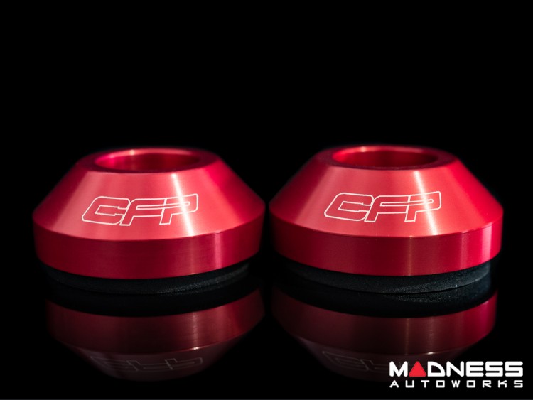 FIAT 500 Strut Top Mount Assembly Kit Upgraded Replacement Red Anodized